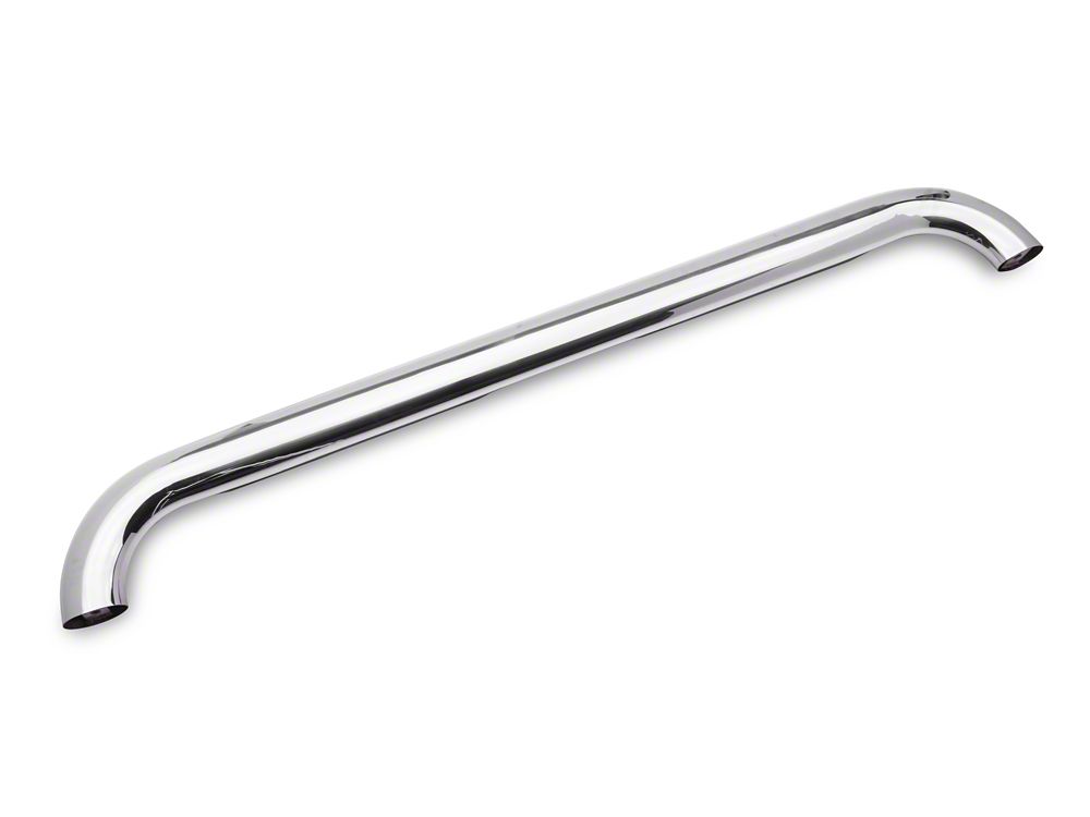 Barricade 4-Inch Oval Bent End Side Step Bars; Stainless Steel (19-25 RAM 1500 Quad Cab)