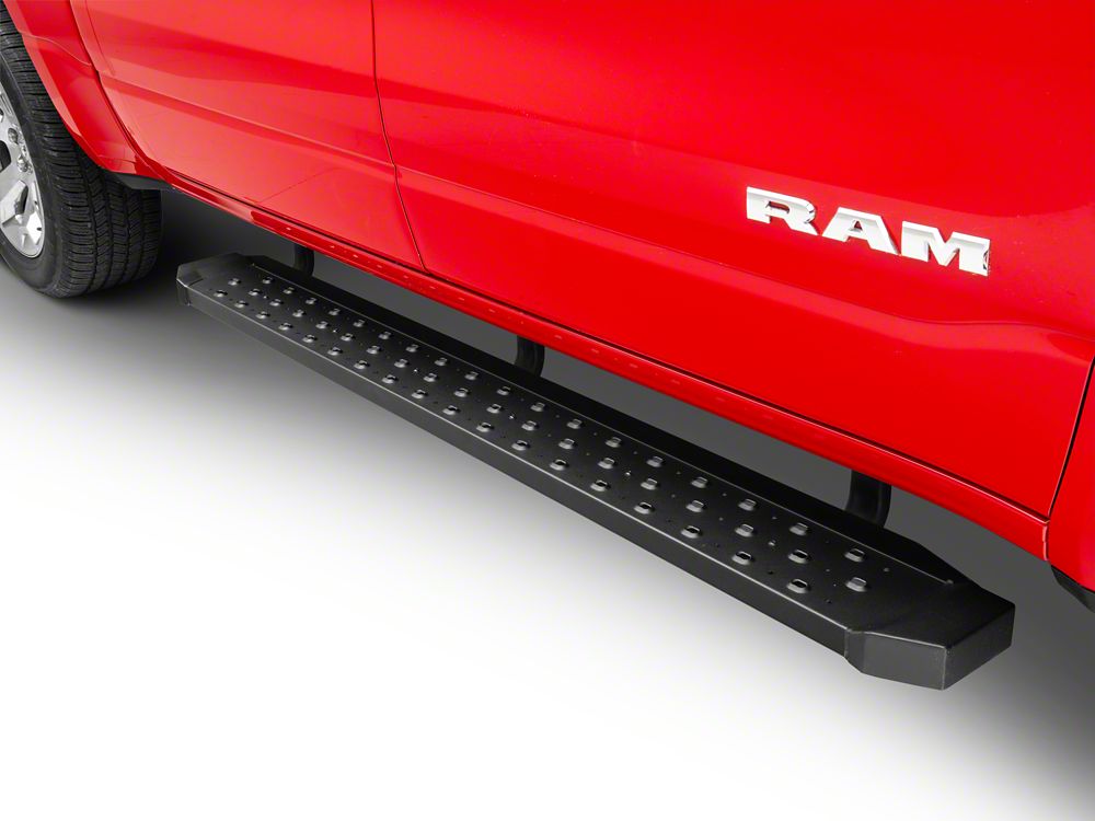 Barricade Rattler Running Boards; Textured Black (19-25 RAM 1500 Quad Cab)