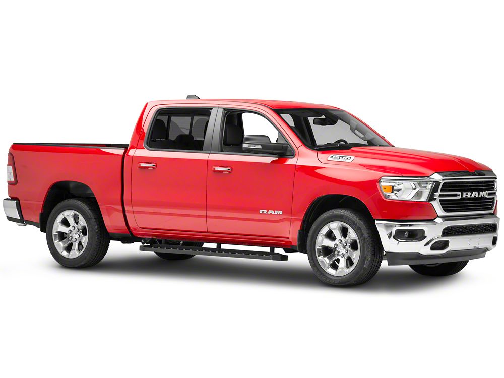 Barricade Rattler Running Boards; Textured Black (19-25 RAM 1500 Quad Cab)