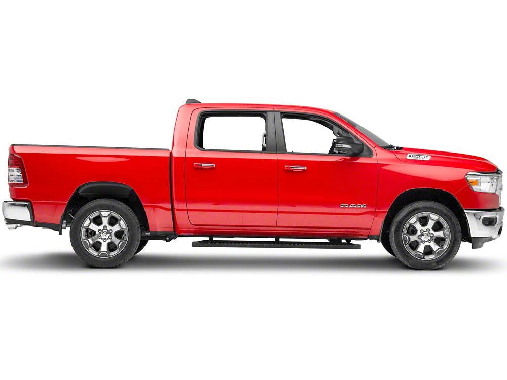 Barricade Rattler Running Boards; Textured Black (19-25 RAM 1500 Quad Cab)