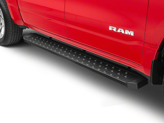 Barricade Rattler Running Boards; Textured Black (19-25 RAM 1500 Crew Cab)