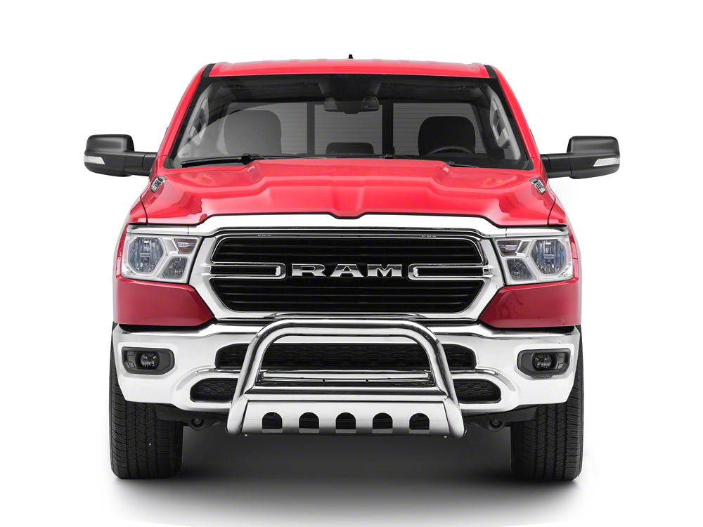 Barricade 3-Inch Bull Bar; Stainless Steel (19-24 RAM 1500, Excluding Rebel & TRX)