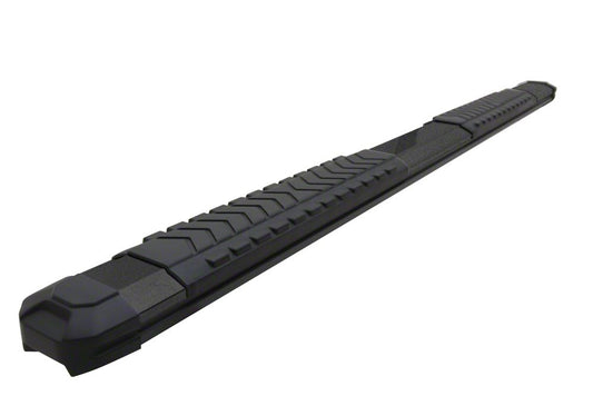 Barricade Saber 5-Inch Aluminum Side Step Bars; Black Cover Plates (19-25 RAM 1500 Quad Cab)