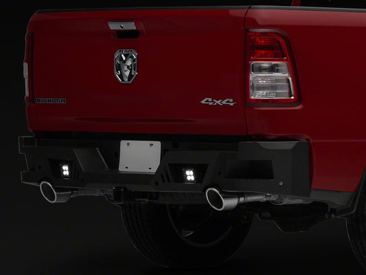 Barricade Extreme HD Rear Bumper with LED Fog Lights (19-25 RAM 1500)