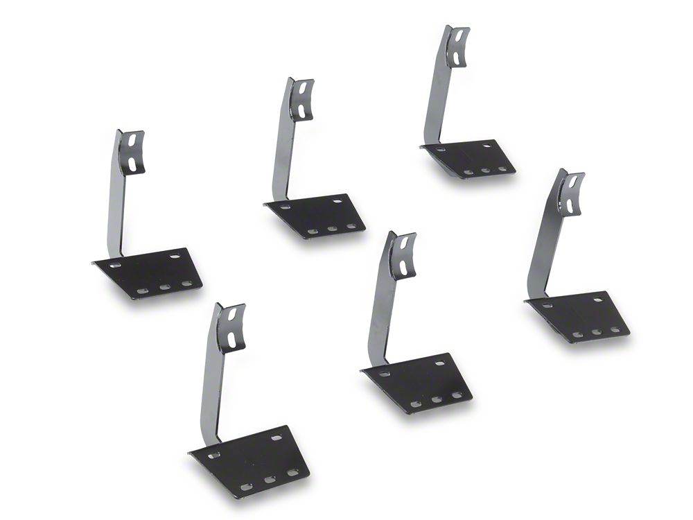 Barricade E-Series 4-Inch Oval Straight End Side Step Bars; Textured Black (19-25 RAM 1500 Crew Cab)