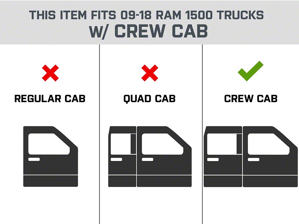 Barricade HD Steel Running Boards; Black (09-18 RAM 1500 Crew Cab)