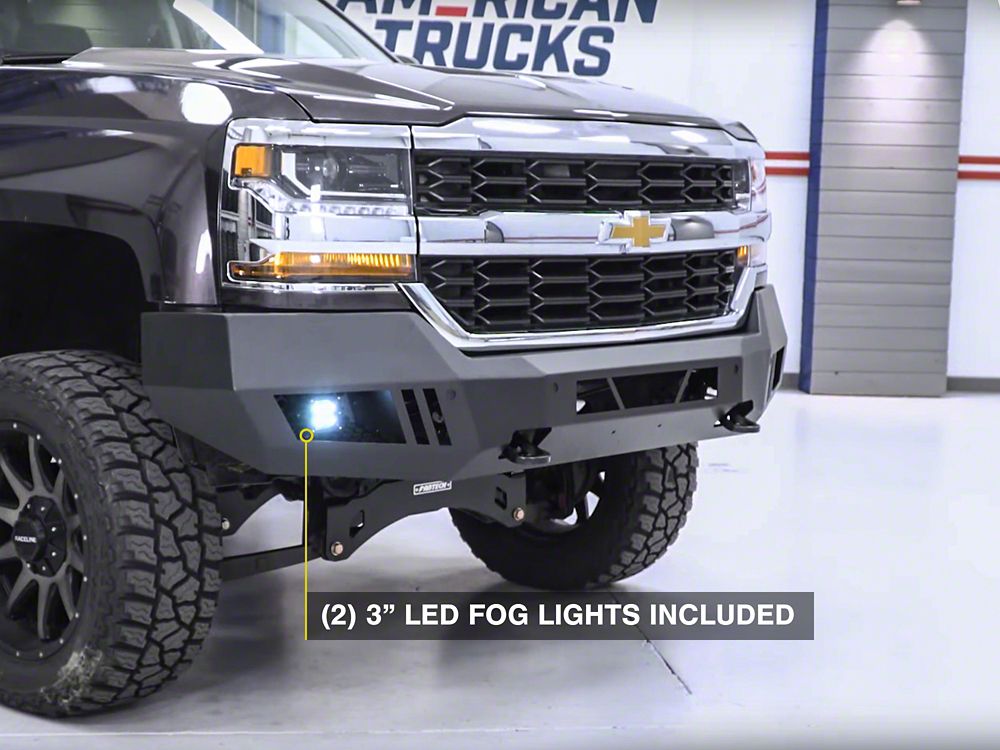 Barricade Extreme HD Front Bumper with LED Fog Lights (16-18 Silverado 1500)