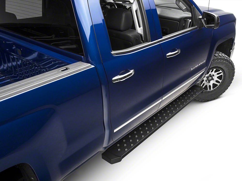 Barricade Rattler Running Boards; Textured Black (14-18 Silverado 1500)