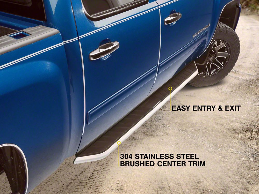 Barricade Pioneer Aluminum Running Boards (07-13 Silverado 1500 Extended Cab, Crew Cab)