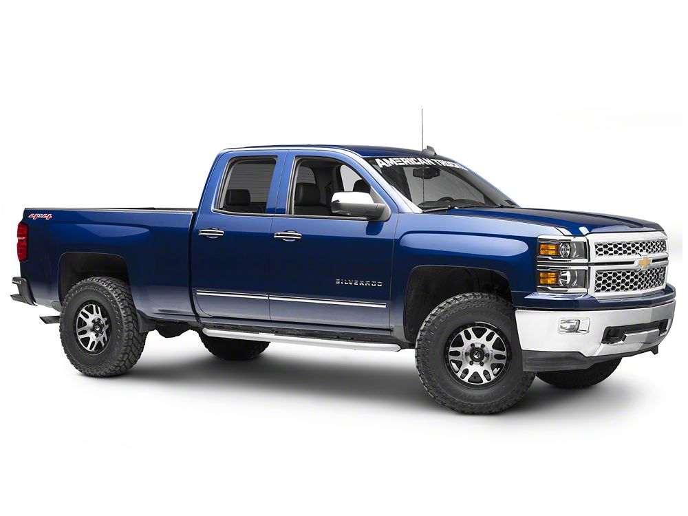 Barricade Pioneer Aluminum Running Boards (14-18 Silverado 1500 Double Cab, Crew Cab)