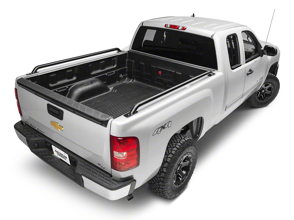 Barricade Bed Rails; Black (07-13 Silverado 1500)