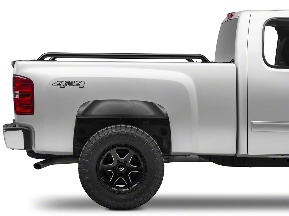 Barricade Bed Rails; Black (07-13 Silverado 1500)