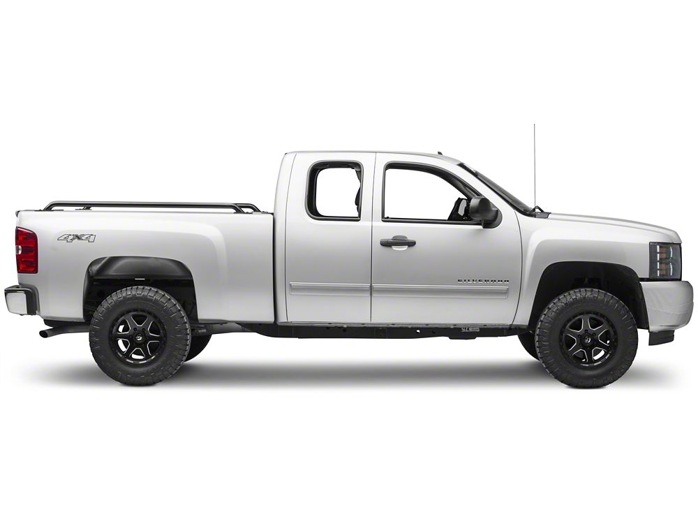 Barricade Bed Rails; Black (07-13 Silverado 1500)