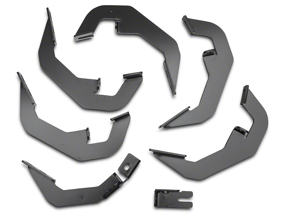 Barricade Pinnacle 4-Inch Oval Bent End Side Step Bars; Rocker Mount; Stainless Steel (14-18 Silverado 1500 Double Cab, Crew Cab)