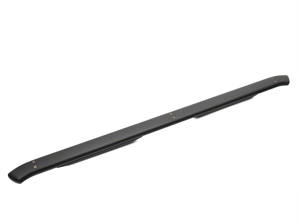 Barricade Pinnacle 4-Inch Oval Bent End Side Step Bars; Body Mount; Black (07-13 Silverado 1500 Extended Cab, Crew Cab)