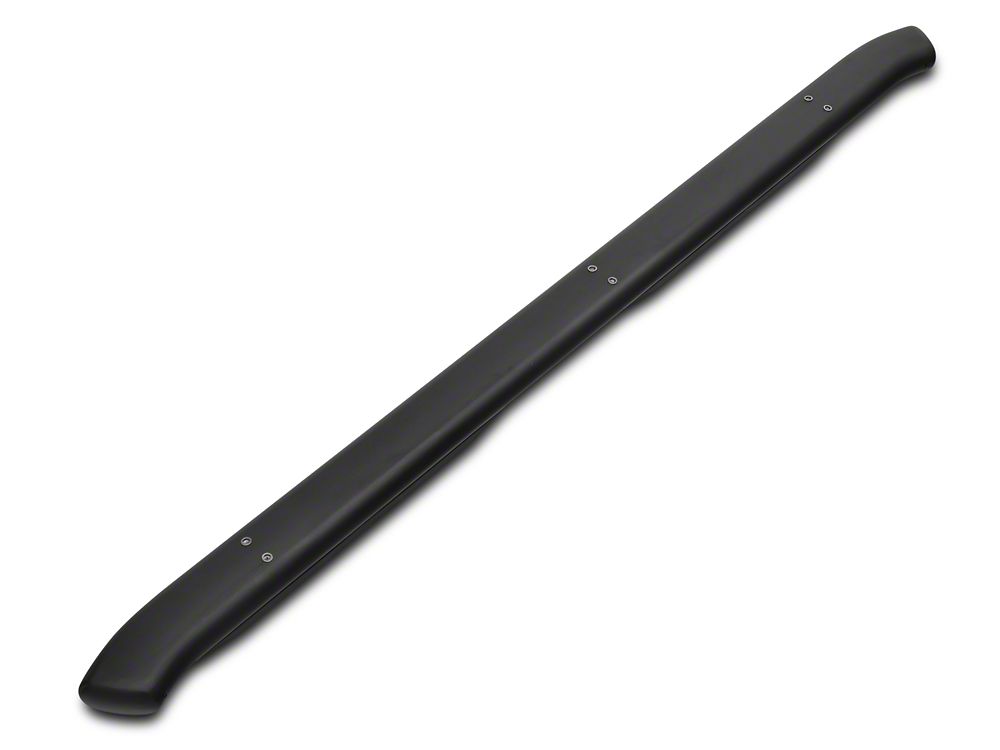 Barricade Pinnacle 4-Inch Oval Bent End Side Step Bars; Rocker Mount; Black (14-18 Silverado 1500 Double Cab, Crew Cab)