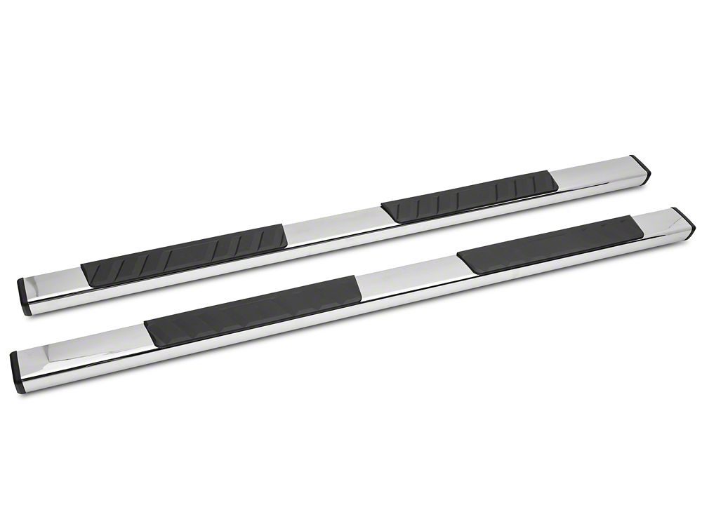 Barricade T4 Side Step Bars; Rocker Mount; Stainless Steel (14-18 Silverado 1500 Double Cab, Crew Cab)