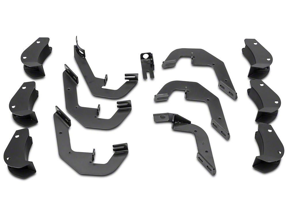 Barricade T4 Side Step Bars; Rocker Mount; Stainless Steel (14-18 Silverado 1500 Double Cab, Crew Cab)