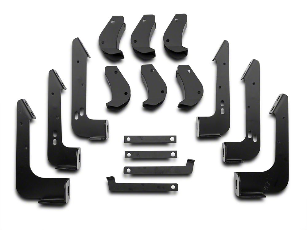 Barricade T4 Side Step Bars; Body Mount; Black (07-13 Silverado 1500 Extended Cab, Crew Cab)