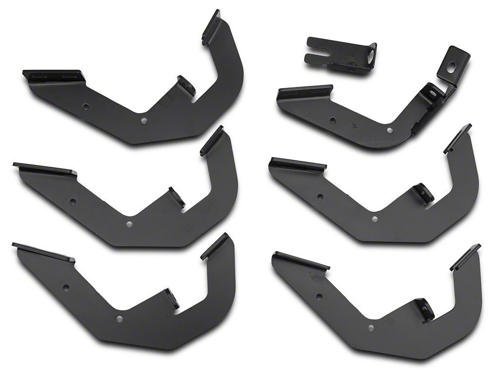 Barricade T4 Side Step Bars; Rocker Mount; Black (14-18 Silverado 1500 Double Cab, Crew Cab)