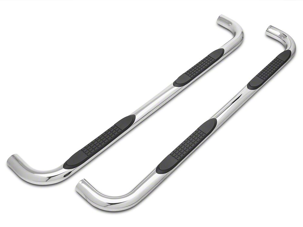 Barricade 3-Inch Side Step Bars; Body Mount; Stainless Steel (14-18 Silverado 1500)