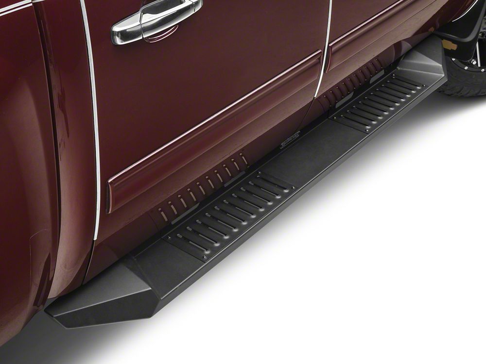Barricade HD Steel Running Boards; Black (07-13 Silverado 1500 Crew Cab)
