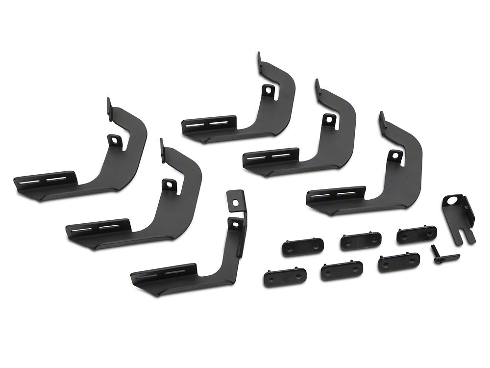 Barricade HD Steel Running Boards; Black (07-13 Silverado 1500 Crew Cab)