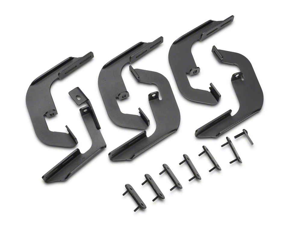 Barricade HD Steel Running Boards; Black (14-18 Silverado 1500 Crew Cab)