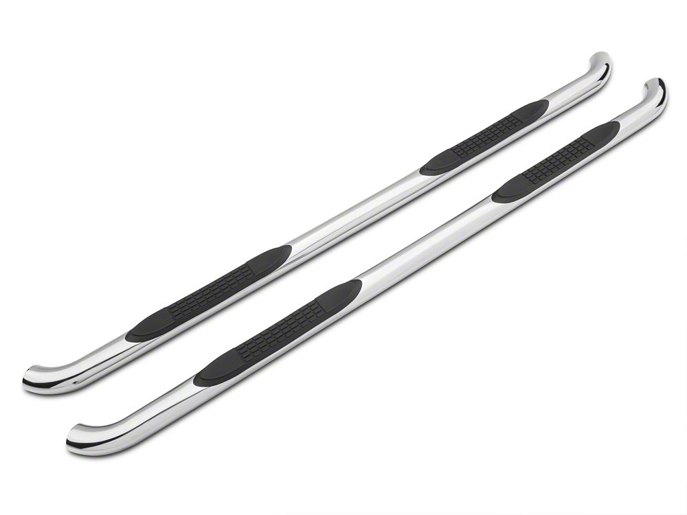 Barricade 3-Inch Side Step Bars; Rocker Mount; Stainless Steel (07-13 Silverado 1500)