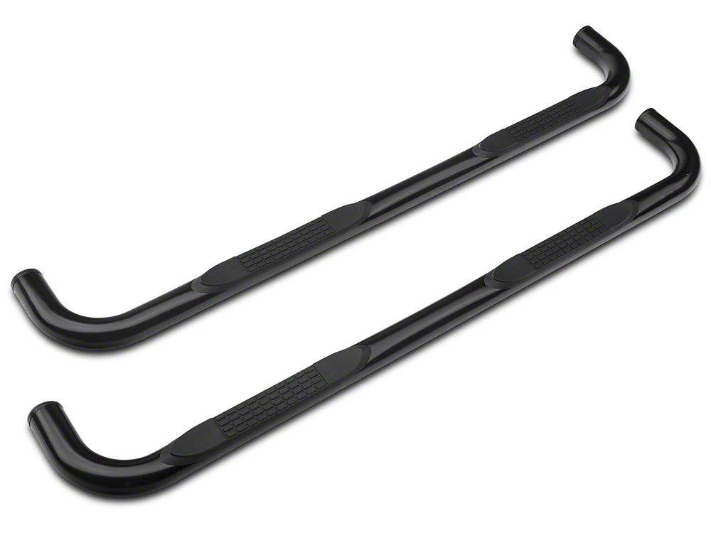 Barricade 3-Inch Side Step Bars; Body Mount; Black (14-18 Silverado 1500)