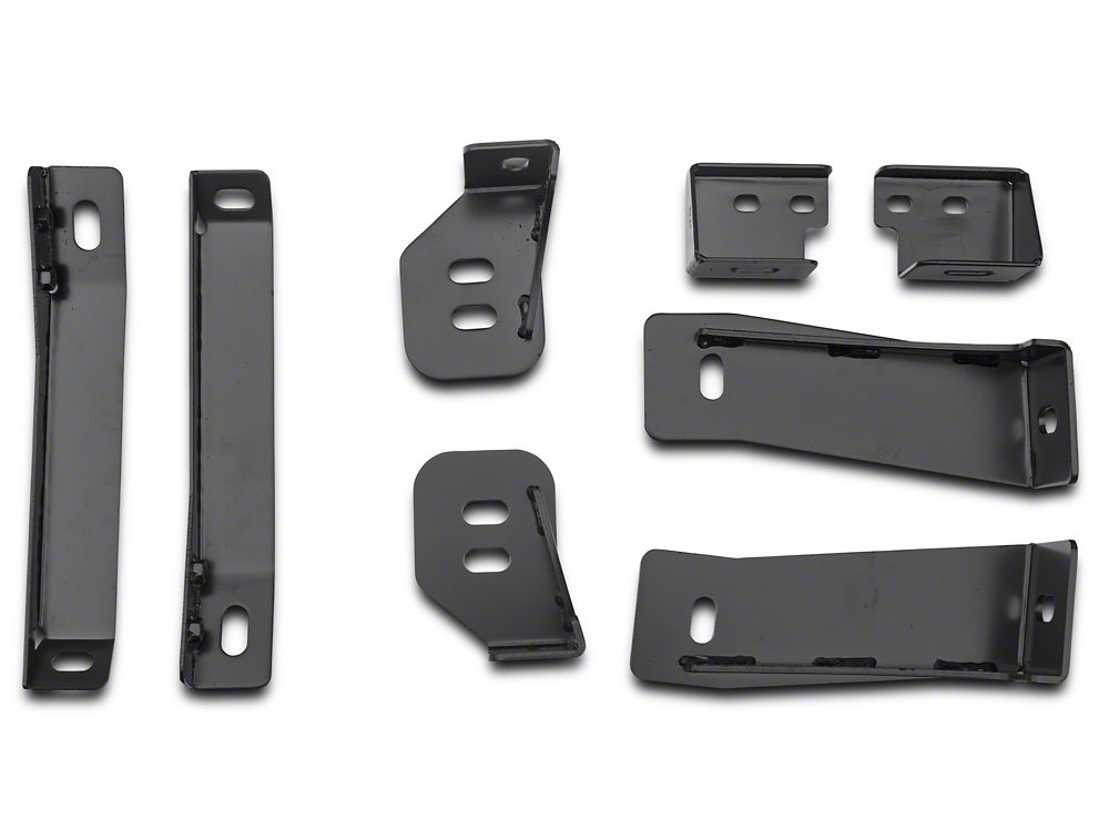 Barricade 3-Inch Side Step Bars; Body Mount; Black (14-18 Silverado 1500)