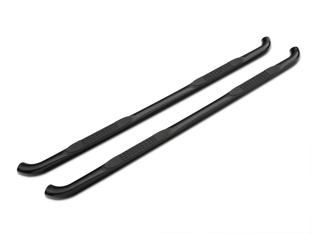 Barricade 3-Inch Side Step Bars; Rocker Mount; Black (07-13 Silverado 1500)