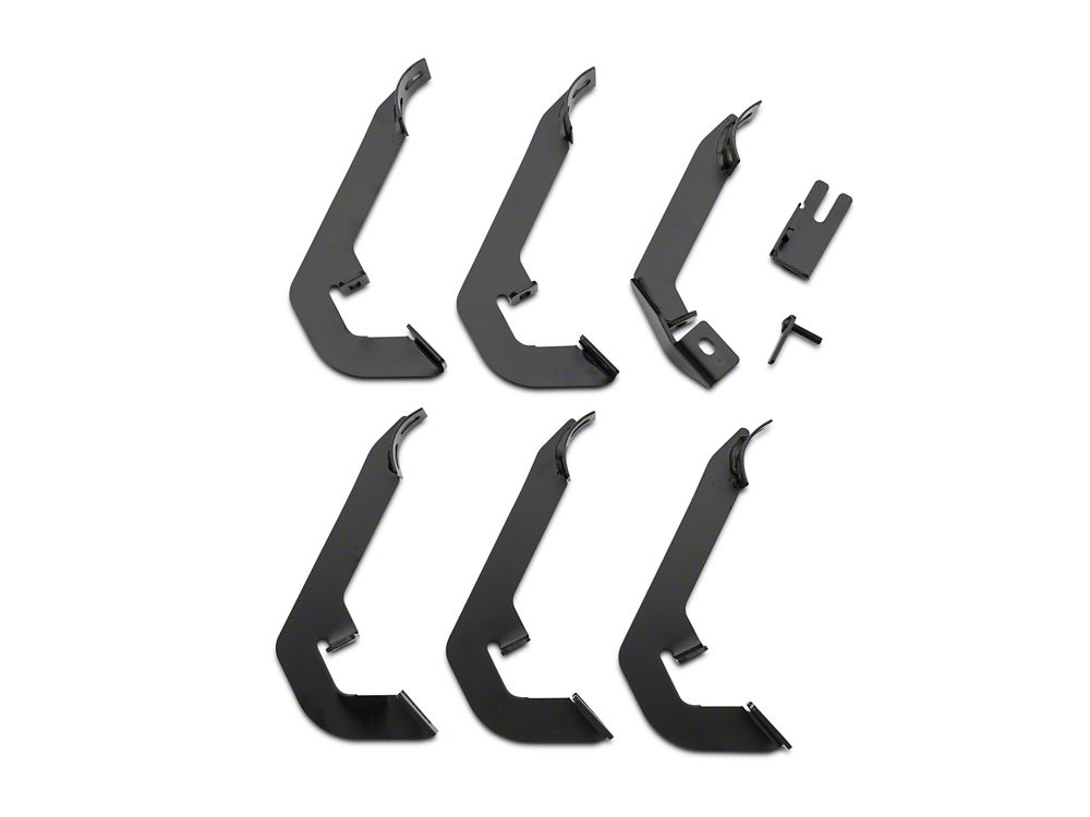 Barricade 3-Inch Side Step Bars; Rocker Mount; Black (07-13 Silverado 1500)