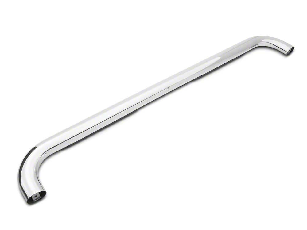 Barricade 4-Inch Oval Bent End Side Step Bars; Body Mount; Stainless Steel (99-13 Silverado 1500)