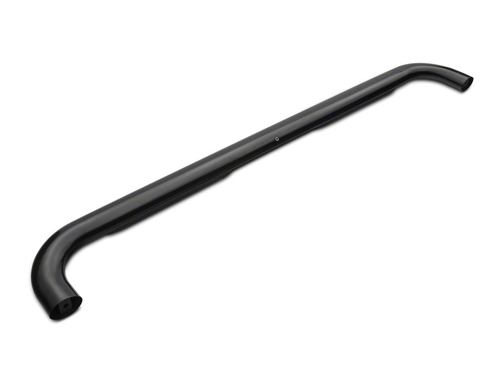 Barricade 4-Inch Oval Bent End Side Step Bars; Body Mount; Black (99-13 Silverado 1500)