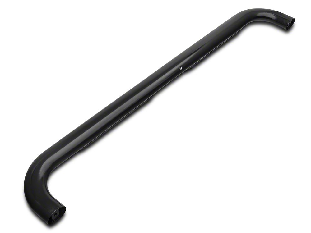 Barricade 4-Inch Oval Bent End Side Step Bars; Body Mount; Black (14-18 Silverado 1500)