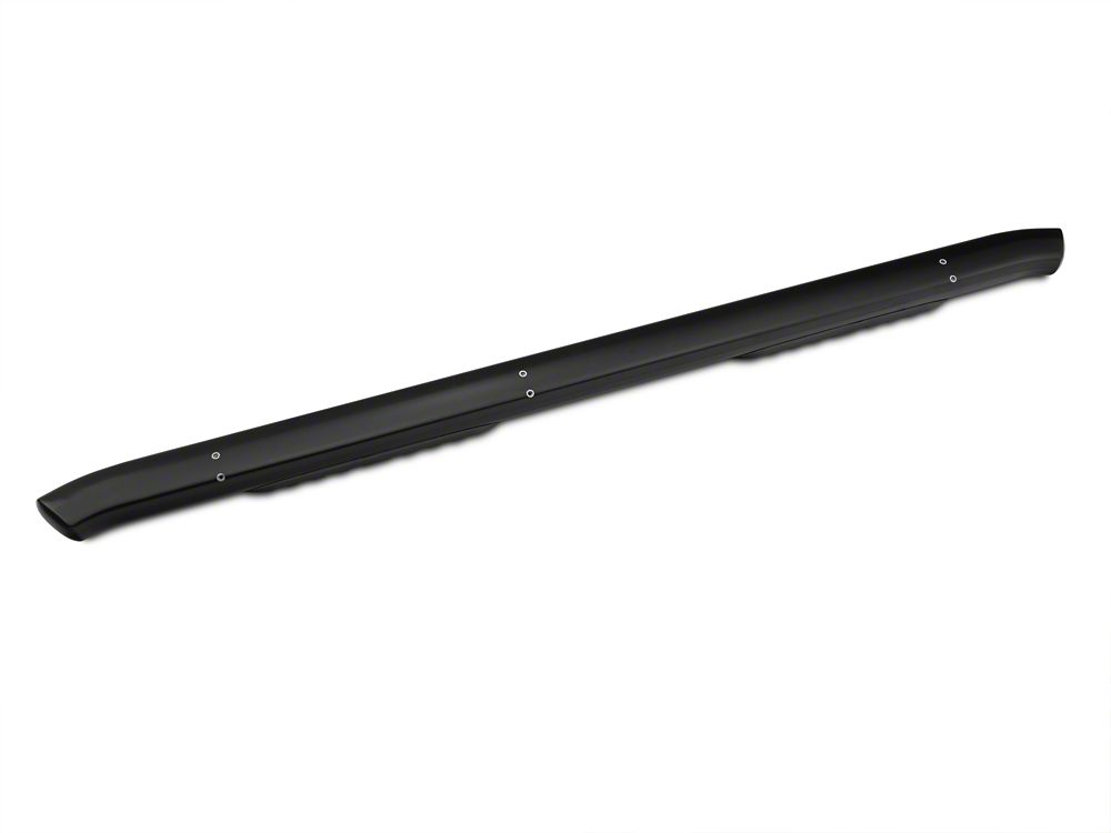 Barricade 5-Inch Oval Bent End Side Step Bars; Rocker Mount; Black (07-13 Silverado 1500)