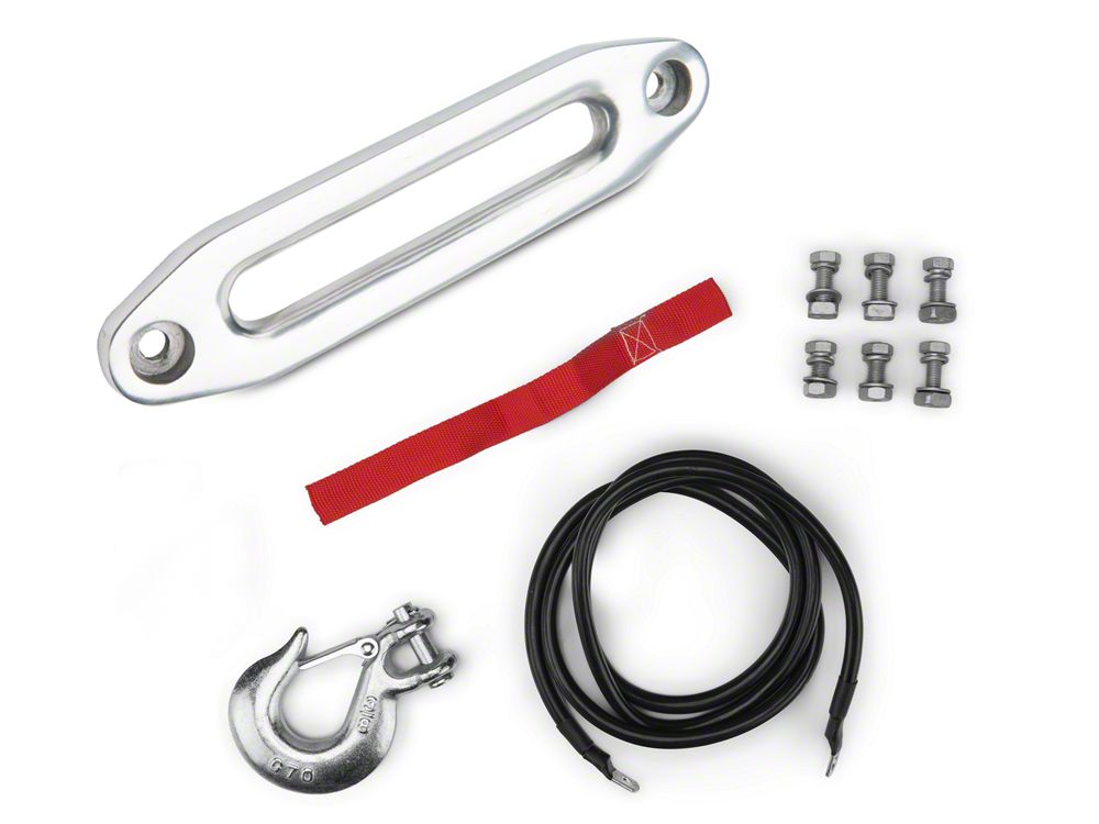 Barricade 9,500 lb. Winch with Synthetic Rope (Universal; Some Adaptation May Be Required)