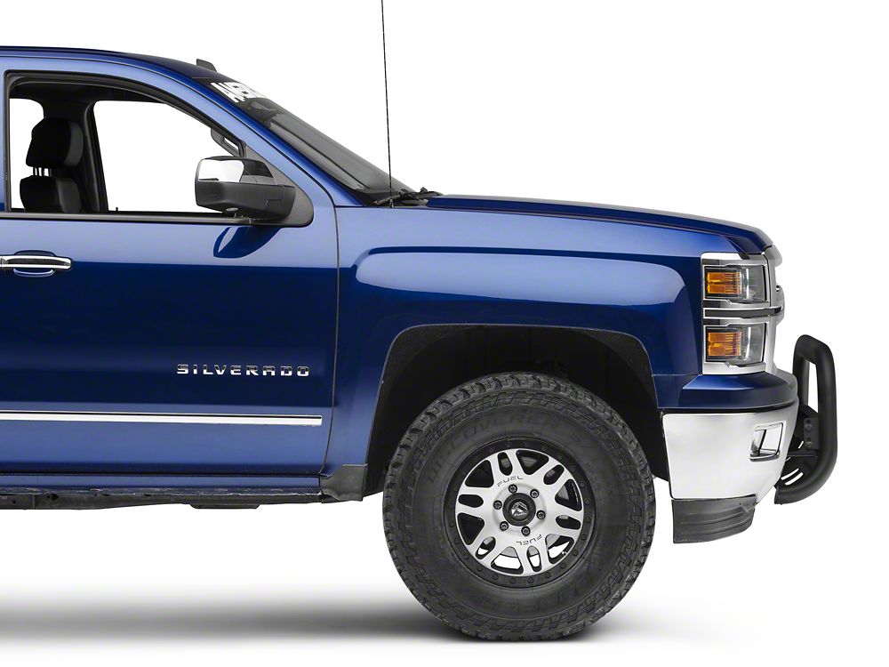 Barricade HD Bull Bar with Skid Plate and 20-Inch LED Dual-Row LED Light Bar; Textured Black (07-18 Silverado 1500)