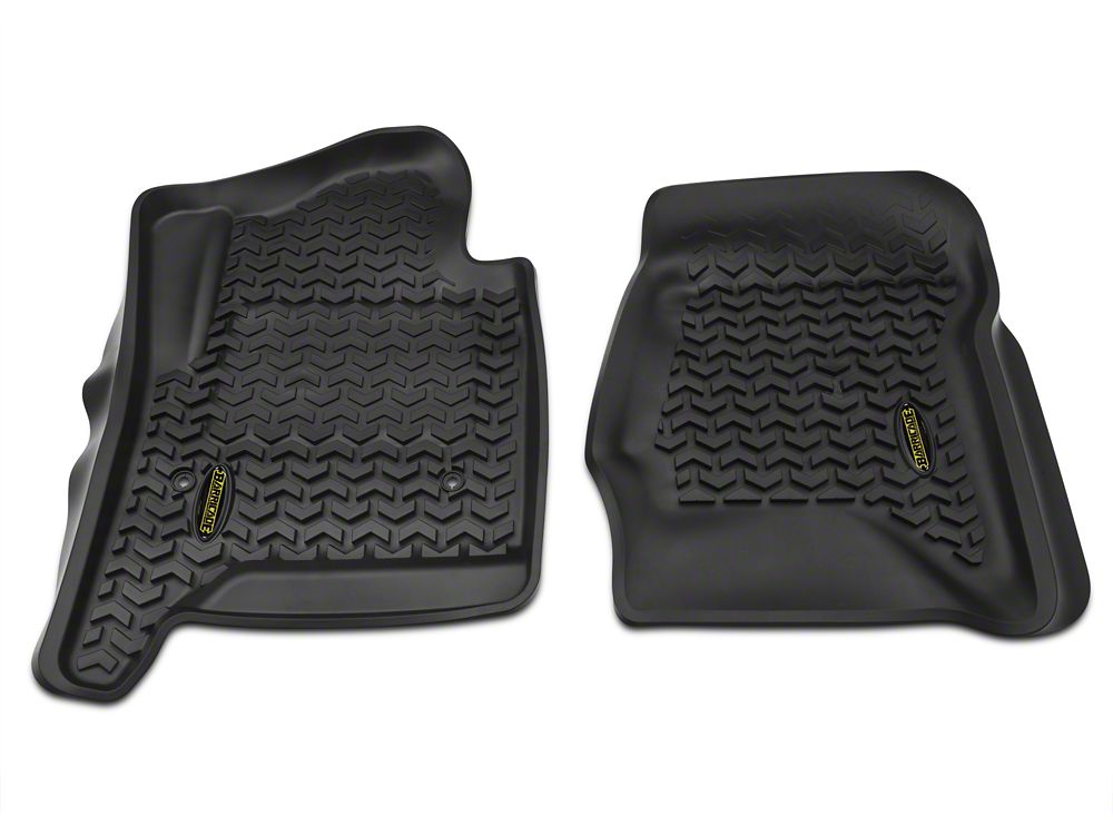 Barricade Front Floor Mats; Black (14-18 Silverado 1500)