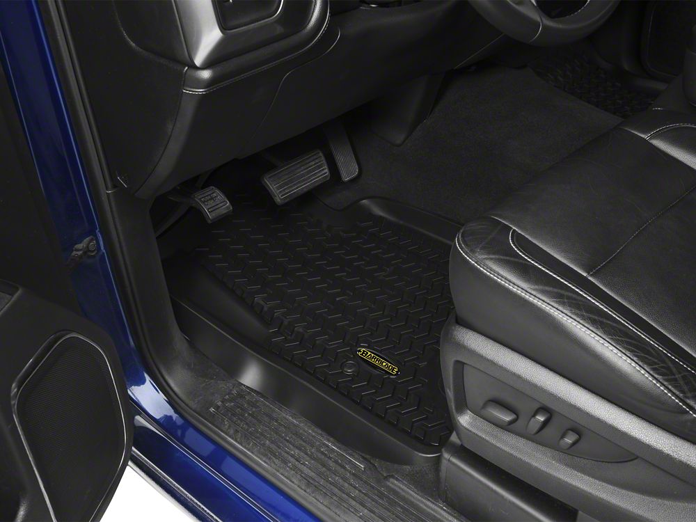 Barricade Front Floor Mats; Black (14-18 Silverado 1500)