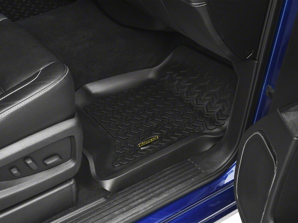 Barricade Front Floor Mats; Black (14-18 Silverado 1500)