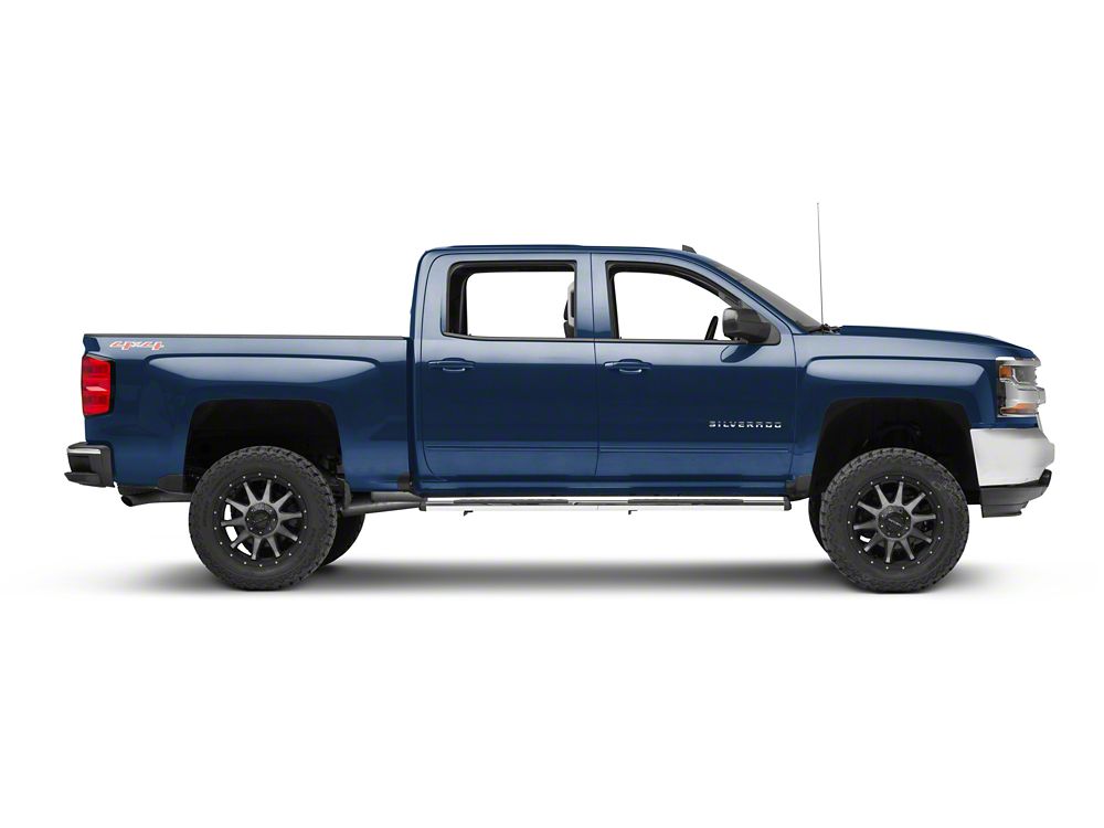 Barricade S6 Running Boards; Stainless Steel (14-18 Silverado 1500 Double Cab, Crew Cab)