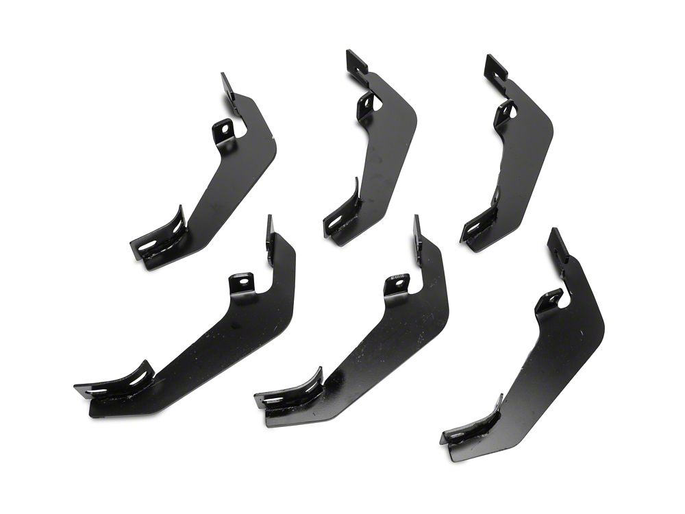 Barricade 5-Inch Oval Straight End Running Boards; Black (07-13 Silverado 1500)