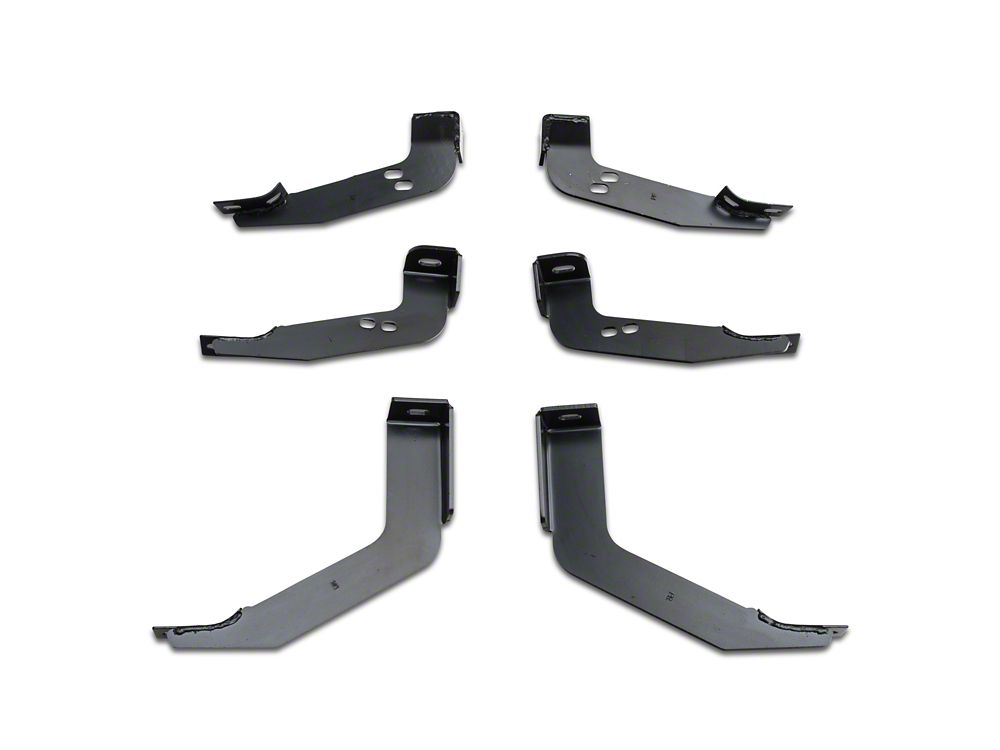 Barricade 6-Inch Oval Straight End Side Step Bars; Black (07-13 Silverado 1500)