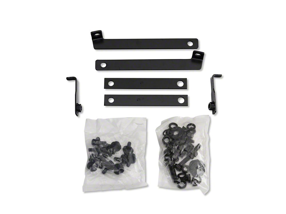 Barricade 6-Inch Oval Straight End Side Step Bars; Black (07-13 Silverado 1500)