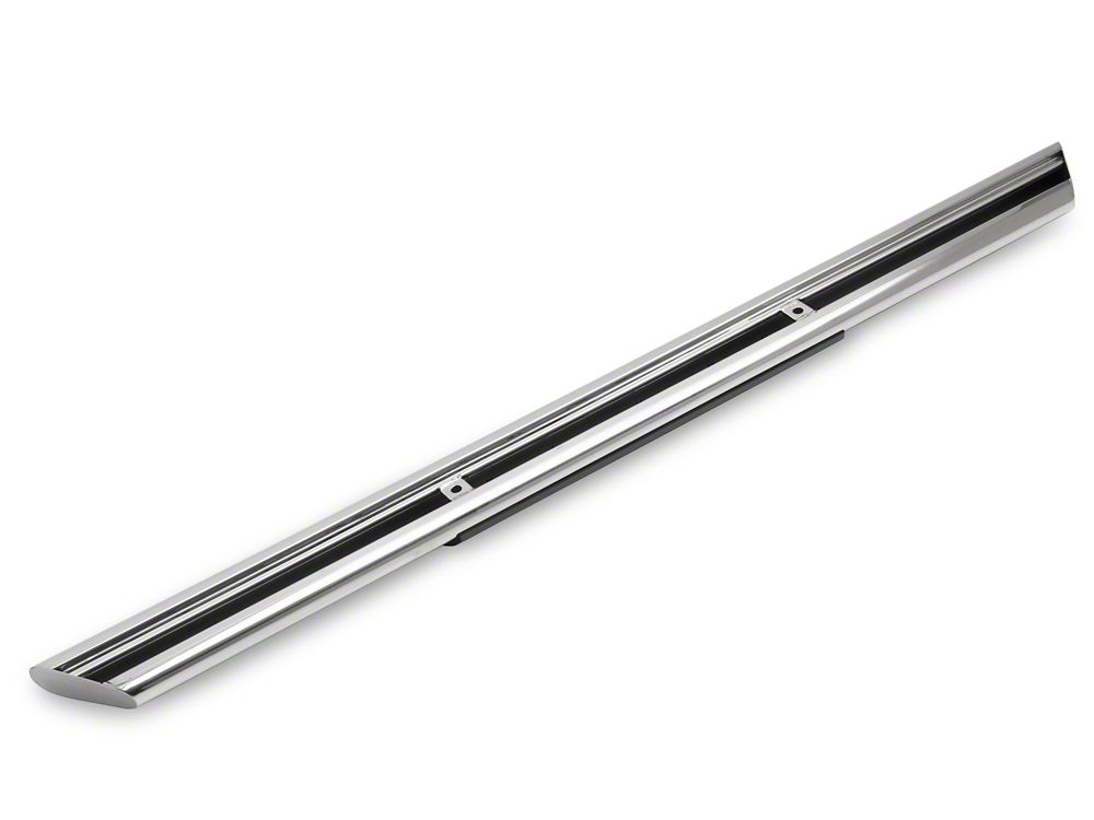 Barricade 4-Inch Flat Oval Running Boards; Stainless Steel (99-06 Sierra 1500 Regular Cab)