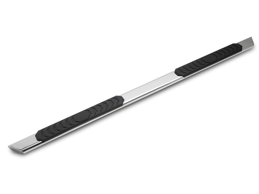 Barricade 4-Inch Flat Oval Running Boards; Stainless Steel (99-06 Sierra 1500 Extended Cab)