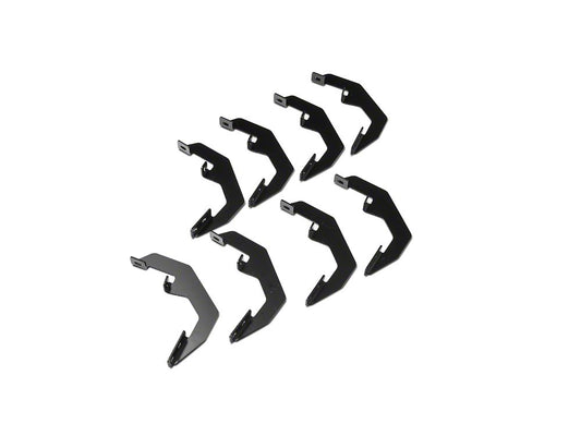 Barricade Saber 5-Inch Aluminum Side Step Bars; Stainless Cover Plates (20-25 Silverado 3500 HD Crew Cab)