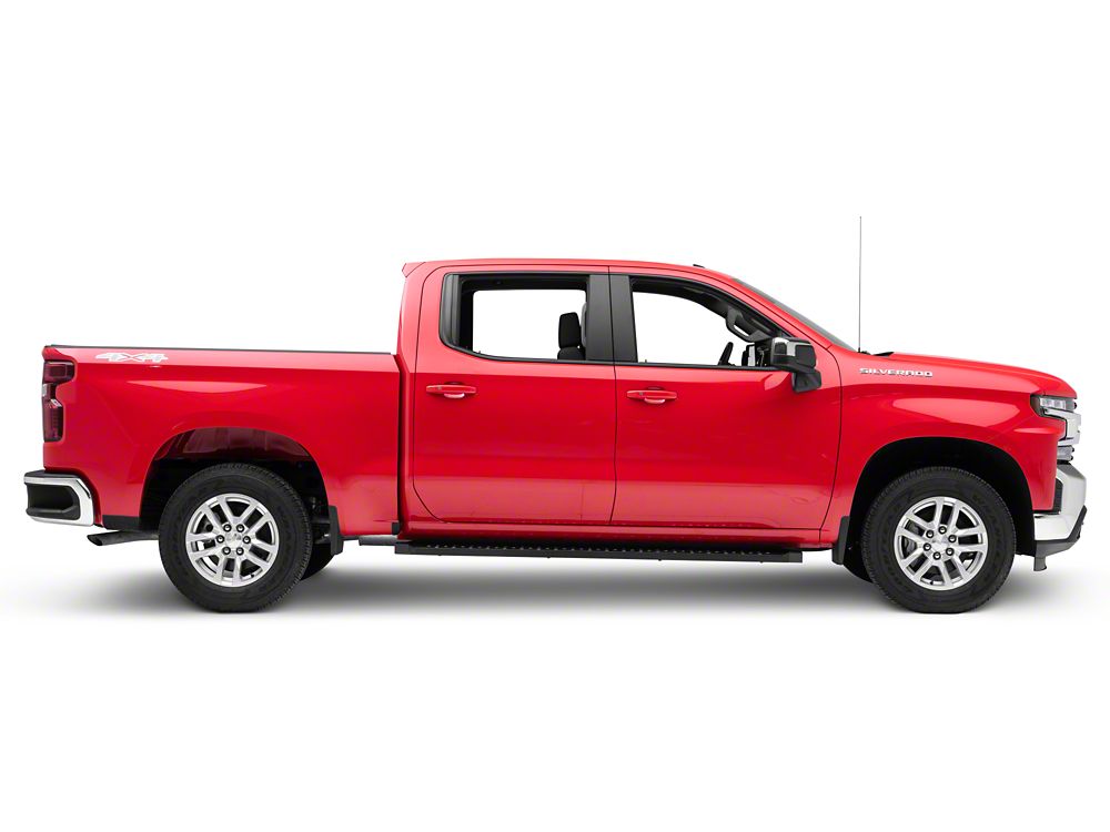 Barricade Rattler Running Boards; Black (19-25 Silverado 1500 Crew Cab)